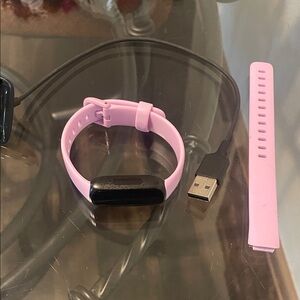 Fitbit inspire 3 Health tracker with Pink Band and Black Display